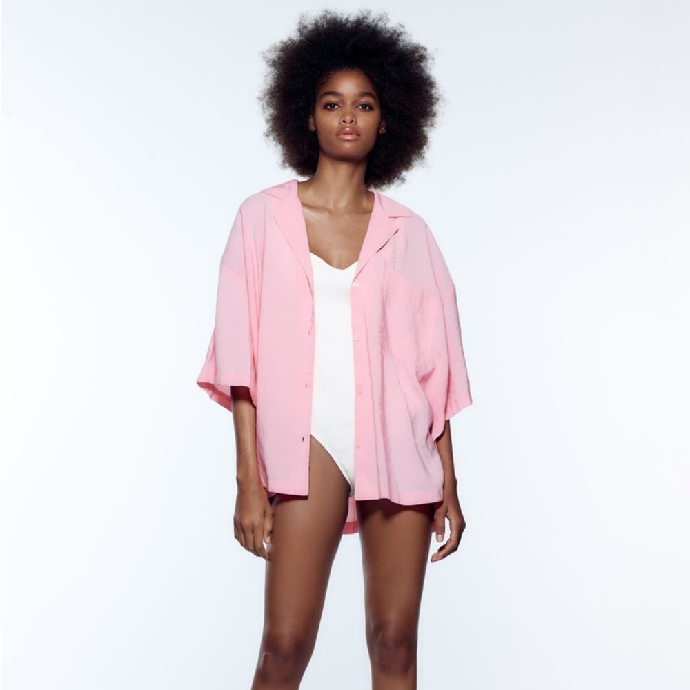 Zara - oversized flowy shirt NWT NEVER WORN